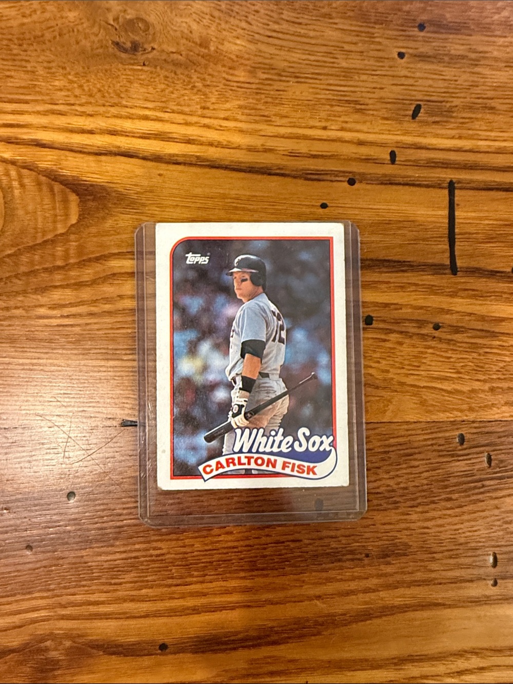 Topps White Sox Baseball Card - White, Gray, Black, Red Accent